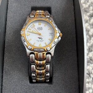 Two-Tone Men's Stainless Steel Watch - Gold & Silver